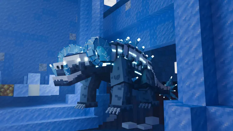 The Glacier Colossus in its hall