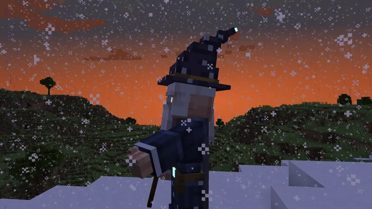 Vaskar in the snow at dusk